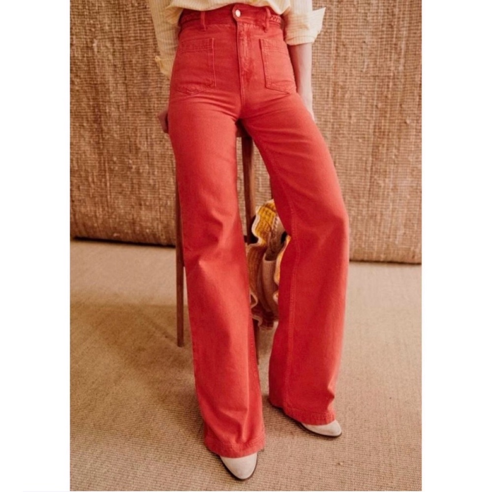 Sezane Red Enrico Jeans
